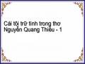 Cái tôi trữ tình trong thơ Nguyễn Quang Thiều - 1