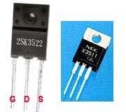 Mosfet là linh kiện có trở kháng chân G là vô cùng vì vậy chúng rất nhậy với 4