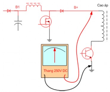 Đo nhanh áp B nếu để độ phân giải 600 x 800 thì áp B phải không quá 100V Nếu 10