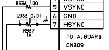 Tín hiệu được đưa qua điện trở R936 đến chân 20 của IC901 15