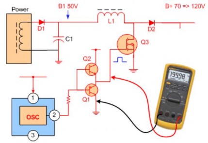 Dùng đồng hồ Digital Multimeter đo tần số dao động Nếu tần số 0 Hz là áp 6
