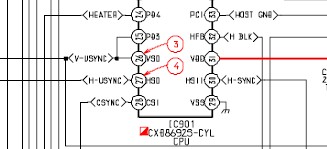 Hư hỏng của khối đồng bộ Mất tín hiệu đồng bộ chung màn hình vừa đổ 4