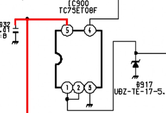 Tín hiệu ra chân 4 của IC900 vào chân 31 của IC9001 IC9001 xử lý tín hiệu và đưa 7