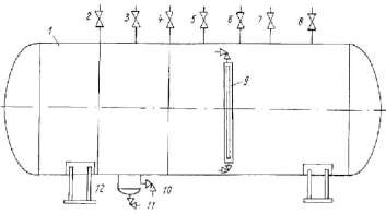 Hình 7 8 Bình chứa cao áp 1 Thân bình 7 Nối van an toàn 2 Ống lỏng ra 8 Lỏng vào 3 4