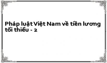 Pháp luật Việt Nam về tiền lương tối thiểu - 2