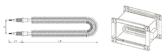 Hình 4 9 Thanh điện trở và cách lắp trên đường ống 3 2 4 3 Tăng ẩm cho không 5