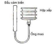 Hình bộ cảm biến kiểu hộp xếp có ống mao và bầu cảm biến • Cảm biến 4