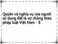 Các Quyền Năng Cơ Bản Của Người Sử Dụng Đất Là Vợ Chồng