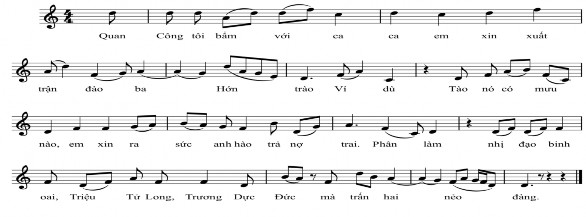 Trích Quan Công phục huê dung đạo Điệu Xuân nữ cổ kí âm Trương Đình Quang 10