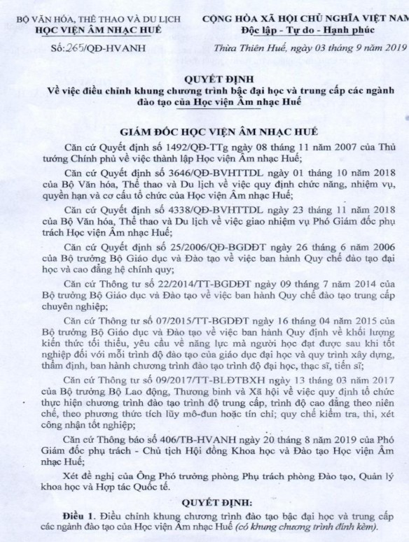 Phụ lục 4 ĐIỀU CHỈNH KHUNG CHƯƠNG TRÌNH 1