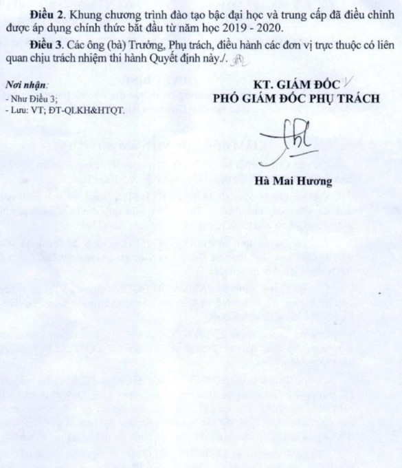 Phụ lục 4 ĐIỀU CHỈNH KHUNG CHƯƠNG TRÌNH 2