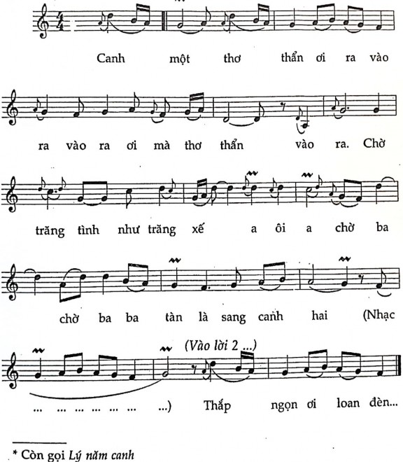 DẠ KHÚC Thừa Thiên Huế Ký âm DƯƠNG BÍCH HÀ Chậm Tự sự Người hát MINH MẪN 13