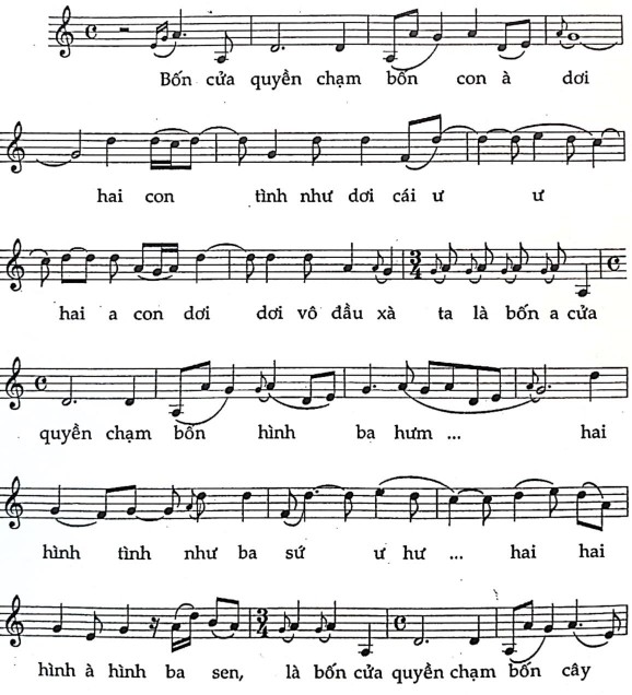 LÝ CỬA CHẦU Thừa Thiên Huế Ký âm TRẦN HỮU PHÁP Vừa phải xôn xao Người hát 1