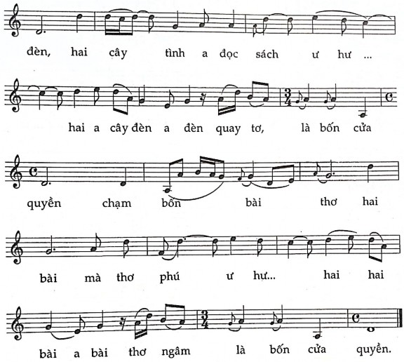 LÝ CỬA CHẦU Thừa Thiên Huế Ký âm TRẦN HỮU PHÁP Vừa phải xôn xao Người hát 2