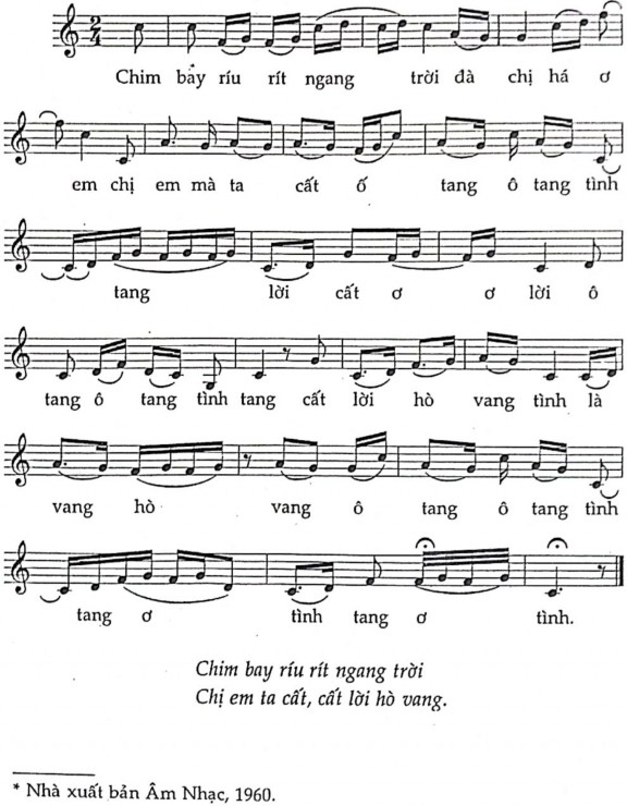 LÝ TÌNH TANG Thừa Thiên Huế Ký âm NGUYỄN VIÊM Vừa phải Duyên dáng Người hát 4