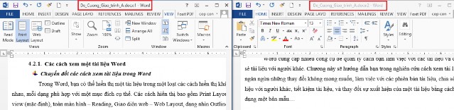 Hình 4 2 8 Khi bạn làm việc soạn thảo mà cần phải tham chiếu nhiều tài liệu 14