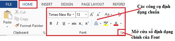 Hình 4 3 1 Định dạng Font chữ mặc định trong Word khi mở một trang soạn thảo 7
