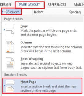 Khi sang trang mới bạn mở Header Footer tab Design của Header Footer bạn 1