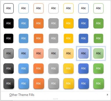 Hình 4 5 15 Các chức năng khác Shape Fill Tạo màu nền cho WordArt Shape Outline 24