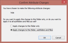 Hình 3 8 – Màn hình xác nhận thay đổi thuộc tính Apply changes to this folder 2