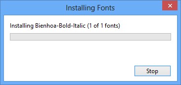 Hình 3 10 Đang cài đặt font chữ Hay ta có thể sử dụng tính năng kéo và thả 3