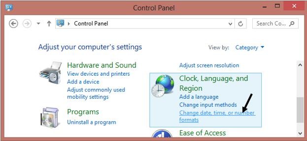 Hình 3 31 – Màn hình chọn Region trong control panel Hình 3 32 – Màn hình Region 13