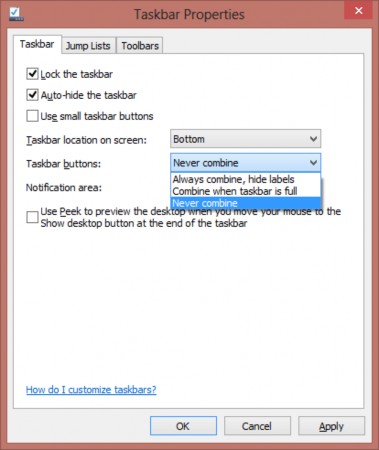 Hình 3 43 – Màn hình Properties của Taskbar Lock the taskbar Khóa và mở khóa 17