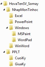 Câu 1 Khởi động Windows Explorer và tạo nhánh thư mục trong ổ đĩa D 1đ Câu 2 4