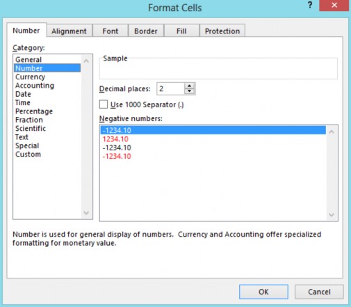 a Định dạng hiển thị dữ liệu Chọn tab Number mục Category General hiển thị 30