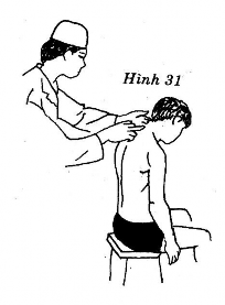 Thầy thuốc Đứng chếch phía sau người bệnh một tay theo dõi nhiệt độ da một 6