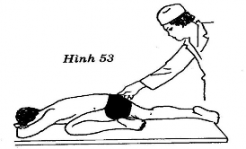 Thầy thuốc Ngồi ghế hoặc đứng cúi cánh tay thẳng để thao tác theo quy định 1