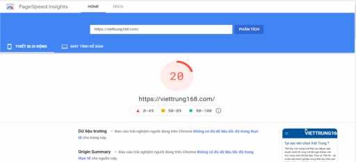 Hình 2 9 Tốc độ tải trang viettrung168 com đối với thiết bị di động Nguồn 5