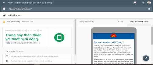 Hình 2 11 Chỉ số thân thiện với thiết bị di động của website Trung tâm Nguồn 7
