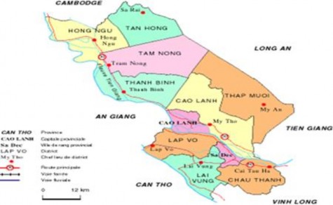 Hình 2 1 Bản đồ tỉnh Đồng Tháp Bệnh viện Đa khoa huyện Cao Lãnhlà bệnh 1