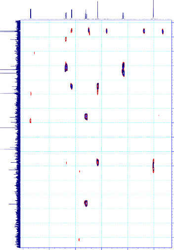 PL 40 SD06 DMSO HMBC ppm 100 105 110 115 120 125 130 135 140 145 150 155 160 165 170 175 SD06 DMSO 53