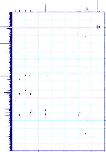 SD3 1 DMSO HMBC ppm 30 40 50 60 70 80 90 100 110 120 130 140 150 160 170 180 190 SD3 1 DMSO HMBC 88