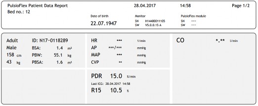 Hình 2 2 Bảng kết quả độ thanh lọc ICG Nguồn Bệnh viện Đại học Y Dược TP 1