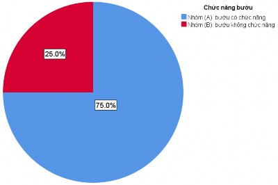 Biểu đồ 3 11 Phân bố tỉ lệ các bướu có chức năng và không chức năng Bảng 2