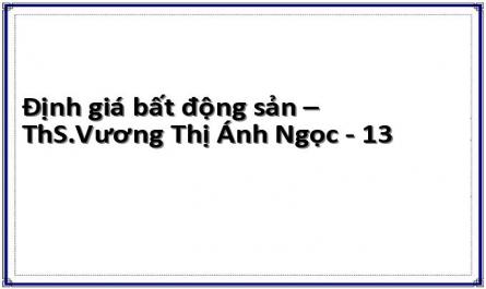 Định giá bất động sản – ThS.Vương Thị Ánh Ngọc - 13