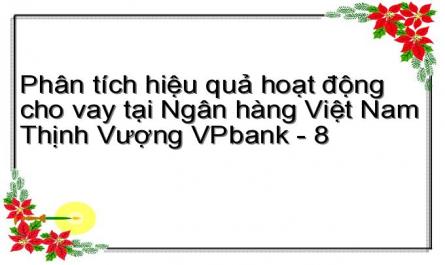 Phân tích hiệu quả hoạt động cho vay tại Ngân hàng Việt Nam Thịnh Vượng VPbank - 8