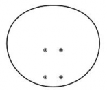 Multi Satellite Dish Reflector Dish Mounting Hardware LNB Arm Antenna Back Assembly Triple head 4