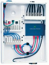 Installing a media network panel with modules for phone data and video lines provides flexibility 1