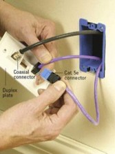Step 11 Snap the connectors into the duplex plate You can choose from plates that have from two to 11