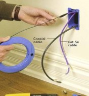 Step 1 Cut openings and install a low voltage box at each outlet location Between two studs cut an 3