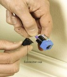 Step 4 Check to make sure the wires are positioned correctly and then trim any excess wire with a 4