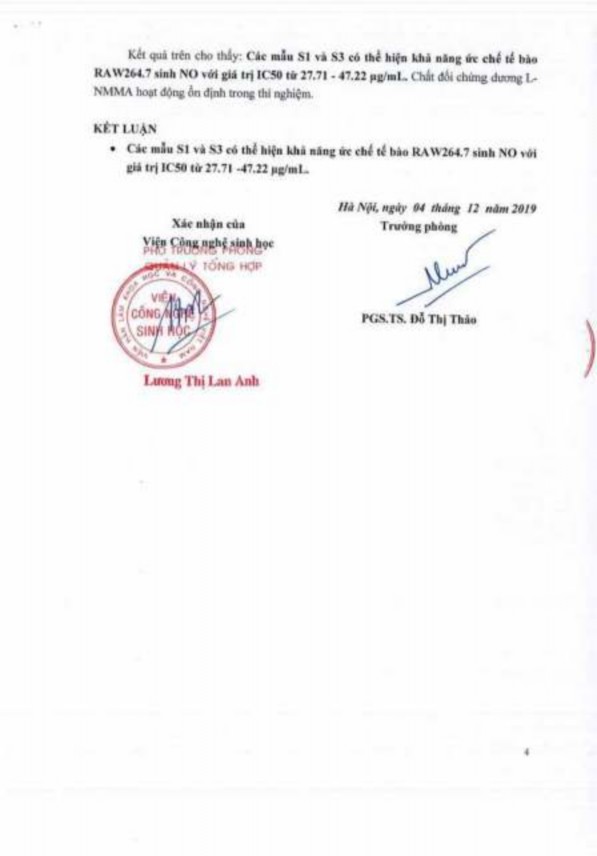 Phụ lục 141 Kết quả thử hoạt tính chống viêm của các dẫn chất mono O 2 2