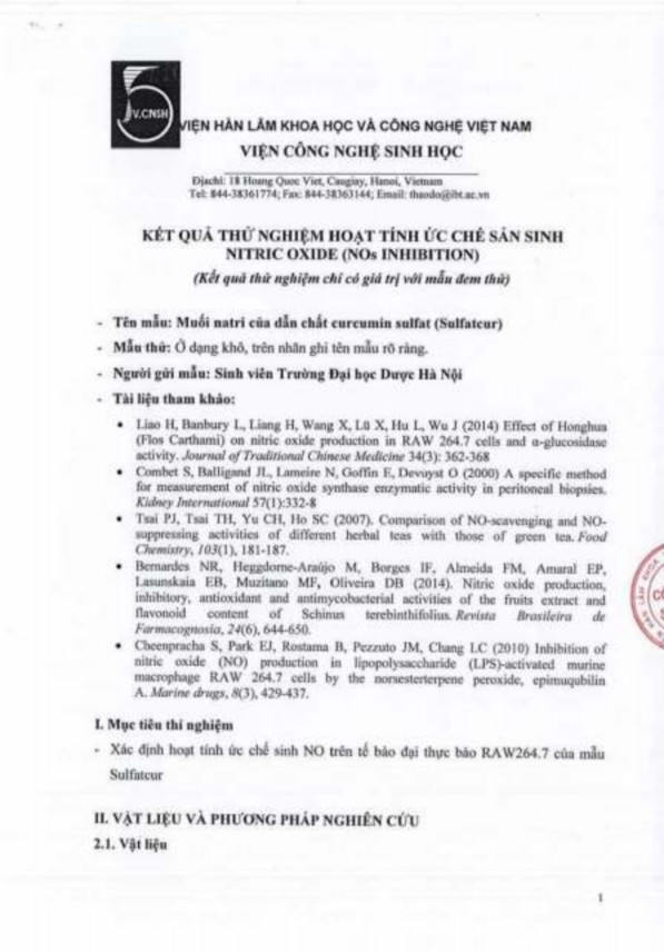 Phụ lục 149 Kết quả thử hoạt tính chống viêm của dẫn chất muối natri 2 O 2 3