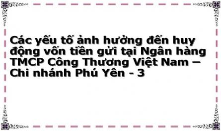 Giới Thiệu Ngân Hàng Thương Mại Cổ Phần Công Thương Việt Nam- Chi Nhánh Phú Yên Và Hoạt