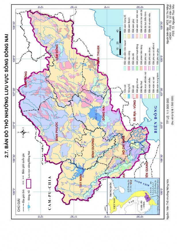 Bảng 2 3 Tỉ lệ diện tích các loại đất trong LVS Đồng Nai STT Loại đất Diện 1