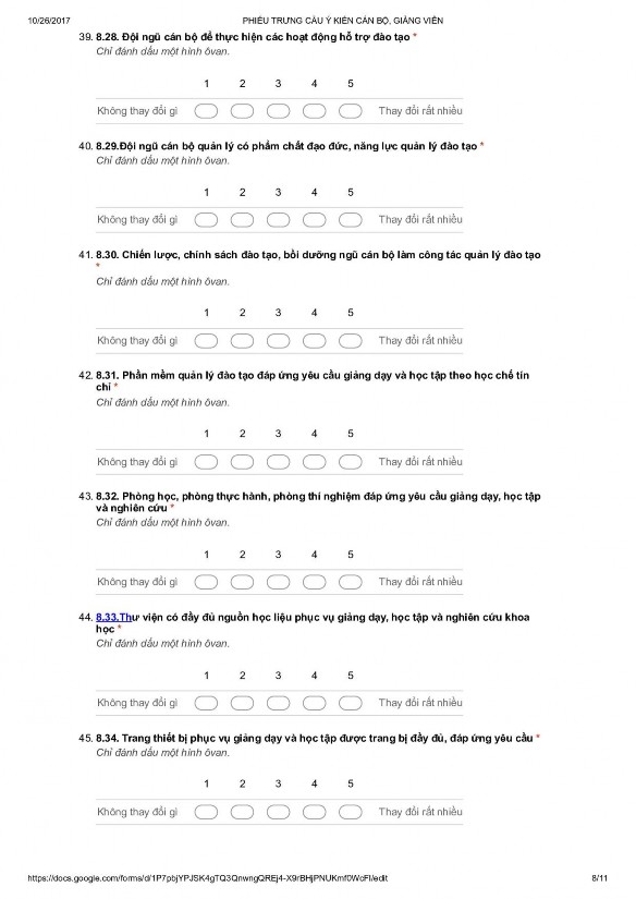 Tác động của ý kiến phản hồi của sinh viên đến quản lý đào tạo đại học ở Đại học Quốc gia Hà Nội - 26 5